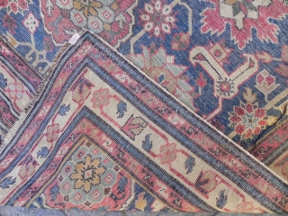 Antique Caucasian Afshan Kuba long Rug
                           