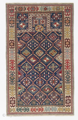 An outstanding Shirvan Akstafa Rug, 110x175 cm, late 19th century. Very good condition, original as found.                 