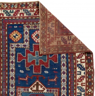 Antique Caucasian Karachov (Karachop) Kazak Rug, 4'3" x 7'9"  (130x237 cm), ca late 19th Century.                 