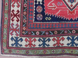 Caucasian Kazak Rug, 8.2x4.7 ft (252x146 cm), 19th Century, Good Condition. www.rugspecialist.com                     