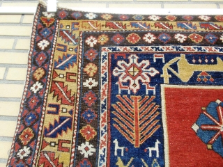 Amazing Colorful Masterpeace of design Caucasian Karagashli Antique Rug.  1875 - 1890 . Good saturated Natural Colors, Good Drawning , Good collectibel Art.

         