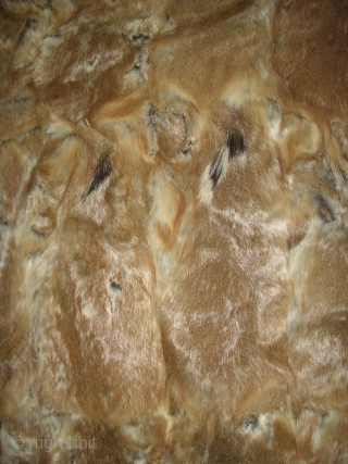 Extremely rare turkoman chapan, fully lined with fur including the sleeves, ikat lining at the edges,