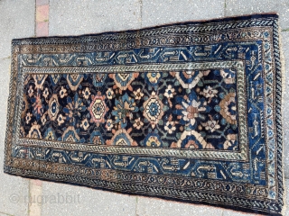 Mehraman Rug..Silky touch, full pile, circa 1900... Size 86x155 cm..                       