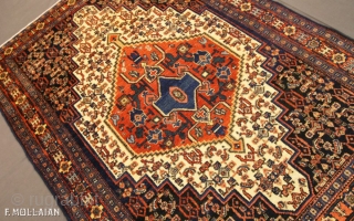 Antique Persian Senneh Rug, 1900-1920
150 × 110 cm (4' 11" × 3' 7")                    