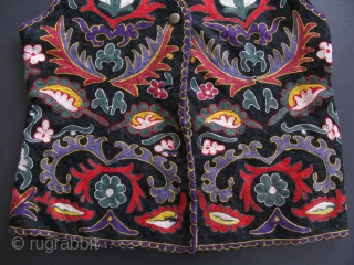 Samarkand chain stitch embroidery womens vest.