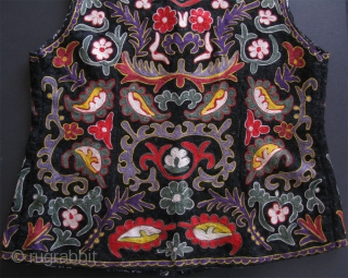 Samarkand chain stitch embroidery womens vest.