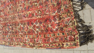 Antique bashiri girgi Rug.
Size 480×245 cm.
Mostly areas are repaired as well as need cutting.
For more info kindly contact on my email address.
Nabizadah_carpets@yahoo.com           