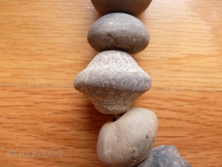 Ancient Afghan ceramic beads, Balkh area, possibly originally used for trading purposes.                     