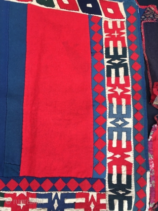 Antique Turkmen textile asmalik ,120 x 95 cm                         