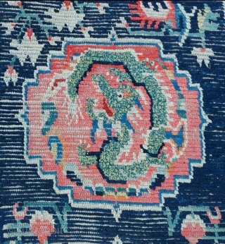 Tibetan Dragon Rug size: 78 x 145 cm                         