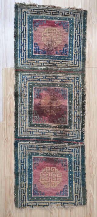 mid 19c. tibetan squares of 
smaller size...very nice old colors                       