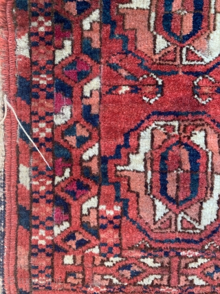 turkmen wedding rug..odd one
good in pile need a good wash!                       