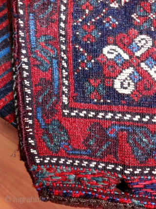 An old Luri bag in perfect never used condition. 72/70 cm plus 60 cm Kilim.                  