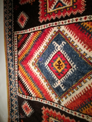 An old Morocco rug with 205/115 cm. Funky. Good shape. I love it.                    