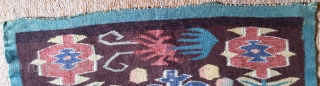 Antique Swedish kilim, no: 314, size: 51*51cm, pictorial design, wall hangings.                      