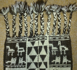 Antique Peru or Bolivia(3 piece), no: 165, size: 97*34cm, pictorial design, wool on wool, wall hangings.                 