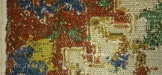 European embroidery sampler, no: 219, size: 48*35cm, wool on linen.                       