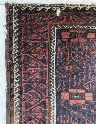 Very old Beluch fragmand carpet size 160x98cm                          