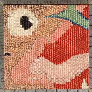 Very late Ming or early Qing (aka Ch’ing) Dynasty kesi - silk - panel 'fragment’ of exceptional quality made in China at some time in the 1600’s / 17th century (or so  ...