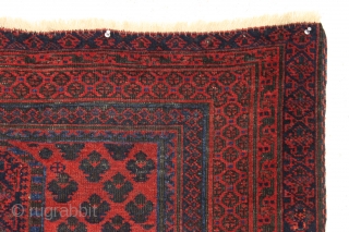 Antique baluch prayer rug. Older piece with top color. Good presence. The way these keep showing up, you might think they are common but you would be wrong. 3rd qtr 19th c.  ...