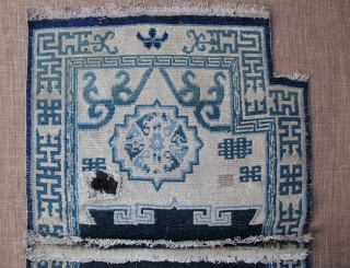 5726# Tibet saddle, 102x67cm(40x26''), 19th century