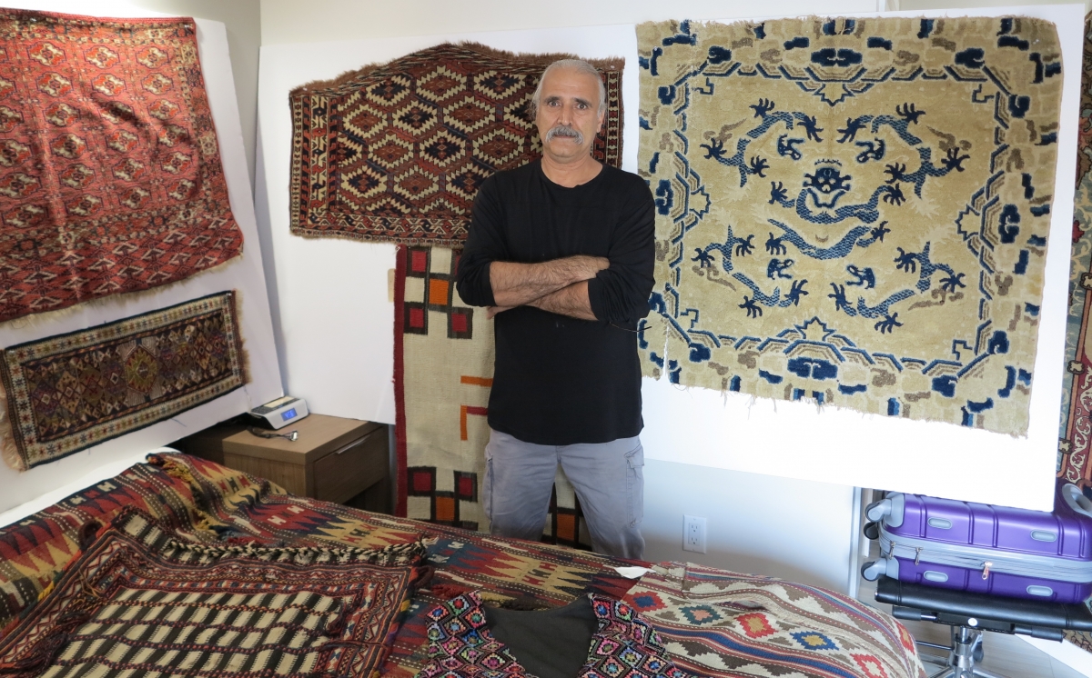 Ahmad Sany of Nemati Collection ARTS Antique Rug and Textile Show, San Francisco 2017