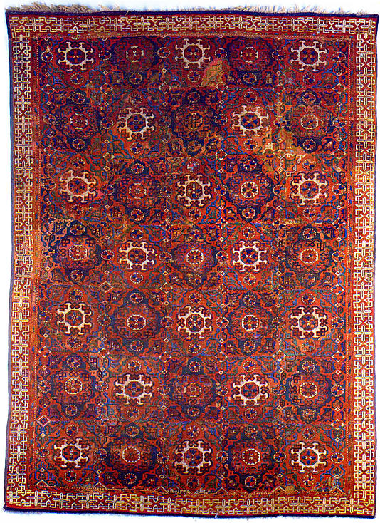 small pattern Holbein carpet