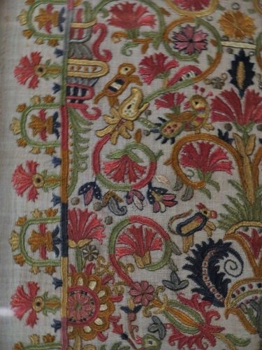 Cretan embroidery (detail), circa 1700, Benaki Museum
