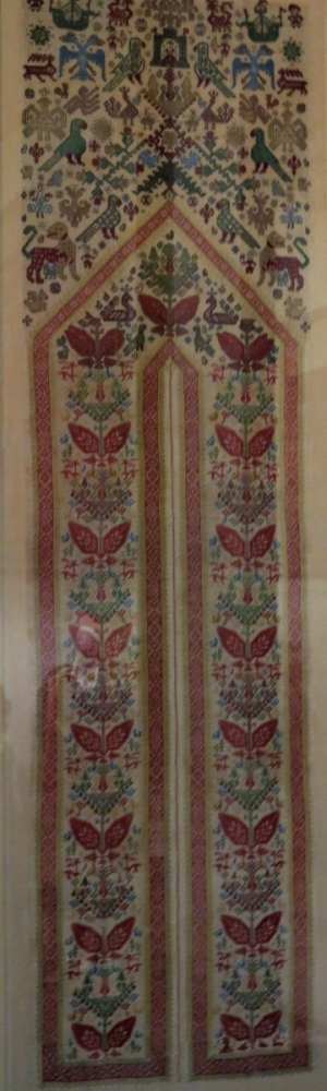 panel from an embroidered bed, Patmos circa 1700, Benaki Museum