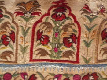 Embroidered Epirus yastik / maxilari, 18th century, Benaki Museum Athens