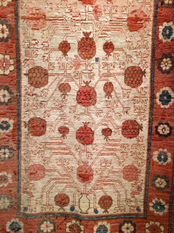 Khotan carpet, Sotheby's London: Nov 7, 2017 Rugs and Carpets including pieces from the Christopher Alexander Collection