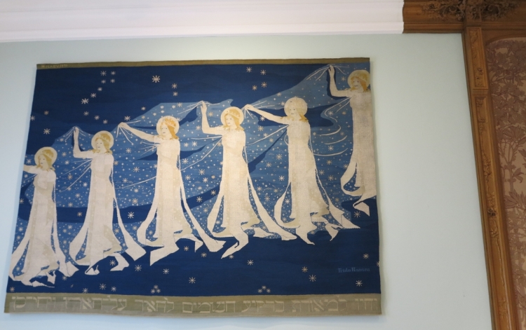 &quot;The Milky Way&quot; (Melkeveien) tapestry by Frida Hansen, Oslo, 1898
