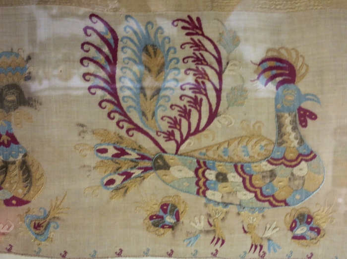 embroidered bead-cover from Skyros, circa 1750, Benaki Museum