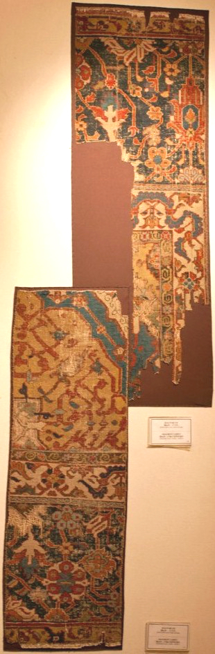 Persian carpet fragments