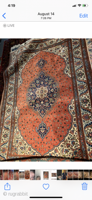 5x9 Tabriz.  Gorgeous piece.                            