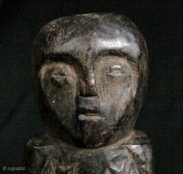 Timor Ancestor Statue: Old Timorese hard wood statue commemorating a departed loved one. These were kept in the “attic” of a home and were not meant to be free standing. I bought  ...