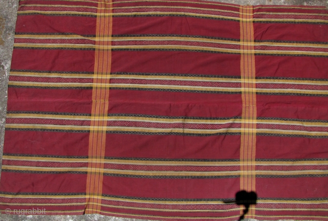 Very rare man’s ceremonial tunic from the Chin ethnic group, probably Falam Township, Chin State Myanmar. I would consider this an antique heirloom blanket between 1910-1940 finely woven from hand spun cotton  ...