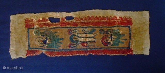 Coptic textile, 2th- 7thC Egypt,


29 X 10 cm.


One of 52 pieces will be offered as one collection. Mostly framed professionally on an acid free backing, some unframed yet. 
    