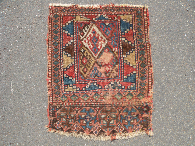 Antique Kurdish Jaf bagface 58x72cm                            