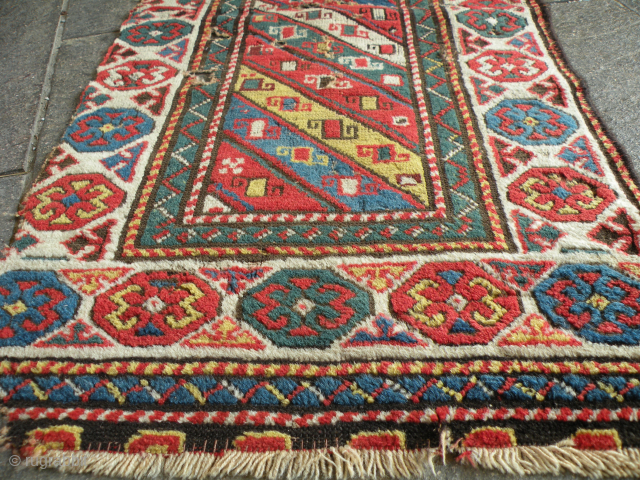 Caucasian Gendje Rug fragment 65x160cm                            