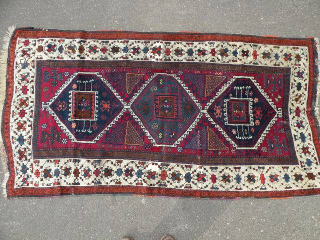 Antique Yuruk rug from eastern Anatolia 107x195cm                          