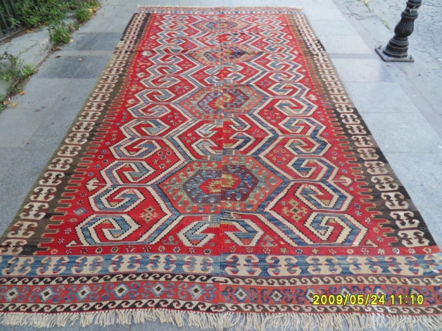 Antıque Anatolıan Kilim size: 340x180 xm.                           