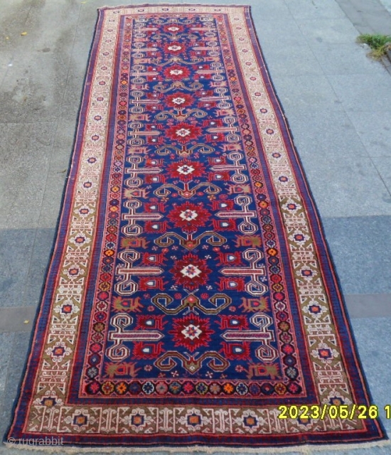 Antıque Caucasıa Şirvan Perepedil Perfect Rummer. size: 328x117 cm.                        