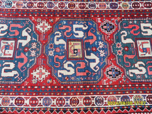 Antique Caucasian Cloudband Kazak Rug
size: 275x125 cm.
MAIL: makifhali@yahoo.com                         