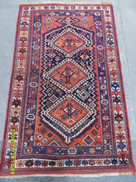 Antique Avşar Carpet Perfect Size: 190x122 cm.                          