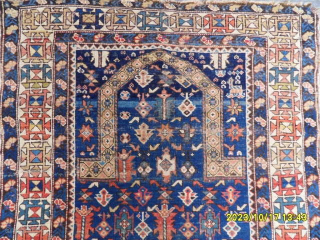 Antique Caucasian Chichi Shirvan Rug size:155x105 cm.                          