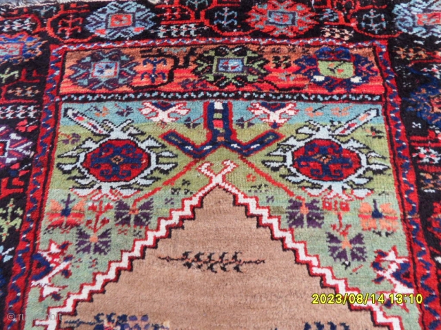 Antiuqe Anatolian Konya Karapinar Prayer Carpet size: 110x101 cm.                        