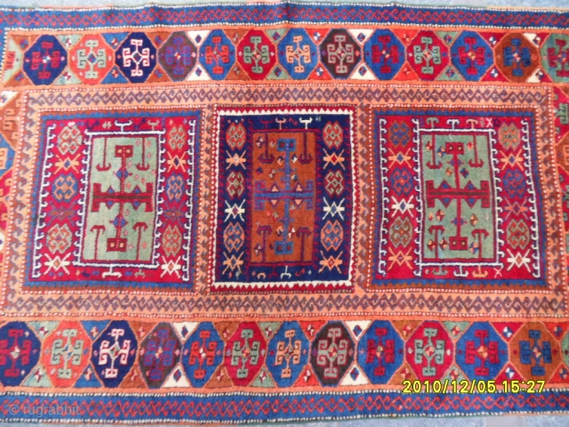 Antique Anatolian Sivas Carpet  size: 185x125 cm.                         