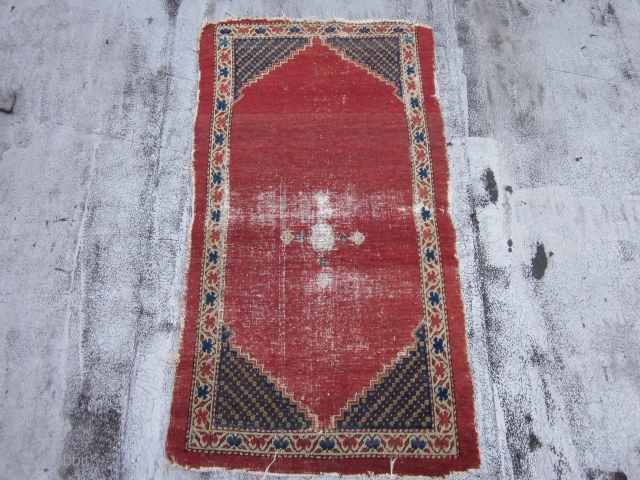 Antique small Bakhshayesh measuring 4.8x2.6.As early as they can be found.Cleaned professionally.Pictures clearly demonstrate the condition.Please feel free to ask any questions.
You can view our inventory online at :http://davoodzadehrugs.com/    