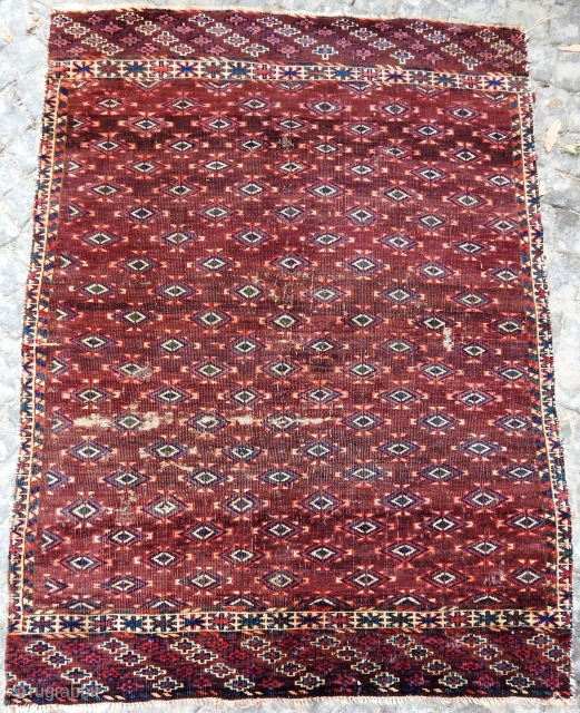 Antique Turkmen Yamut Ensi Rug                            